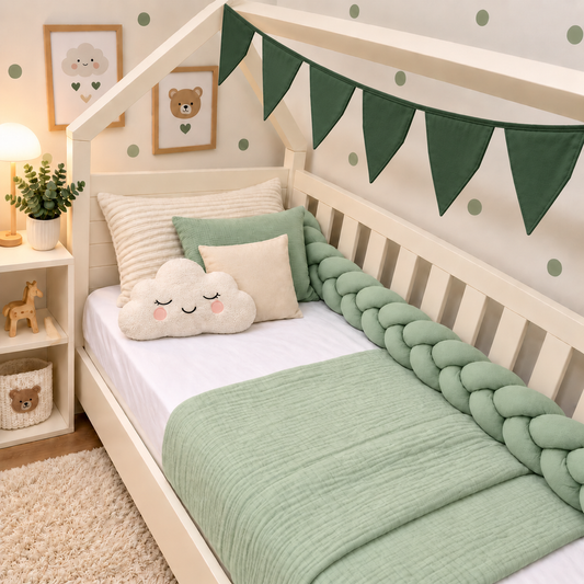 Bandeirinhas Decorativas 2,10m Verde Escuro