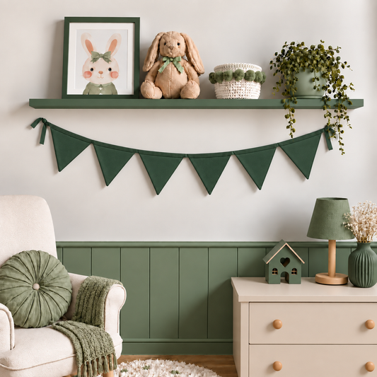 Bandeirinhas Decorativas 1,50m Verde Escuro