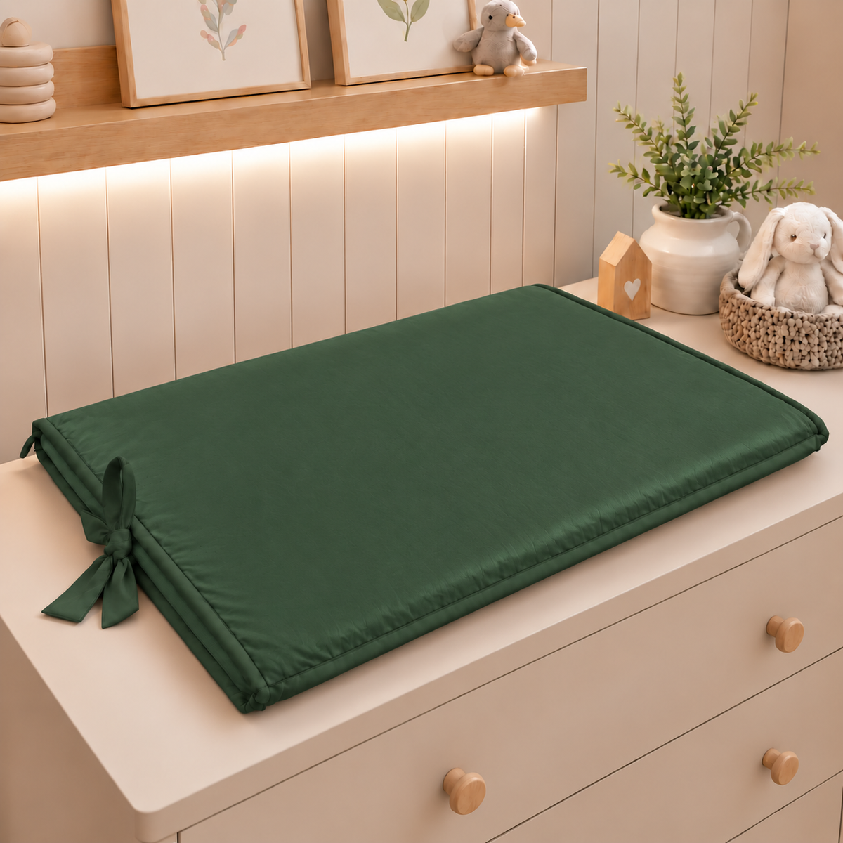 Trocador de Cômoda 70x45x3cm Verde Escuro