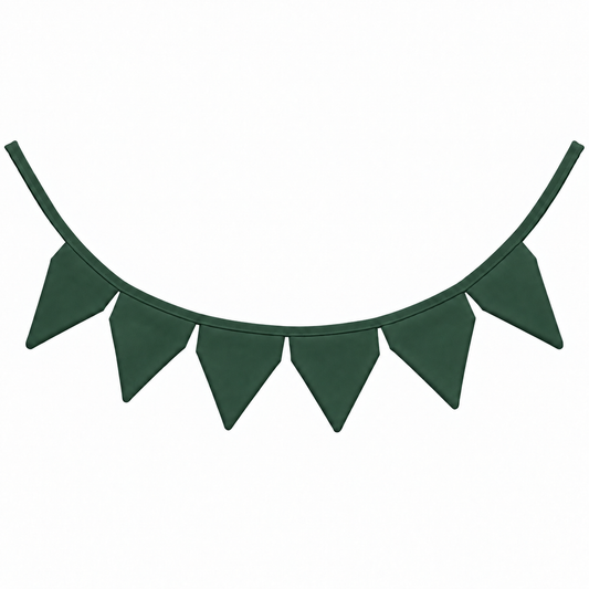 Bandeirinhas Decorativas 1,50m Verde Escuro