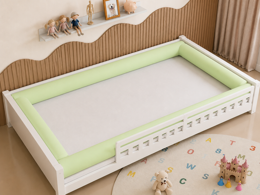 Kit Rolinhos 4 Peças para Cama Casal Verde Claro