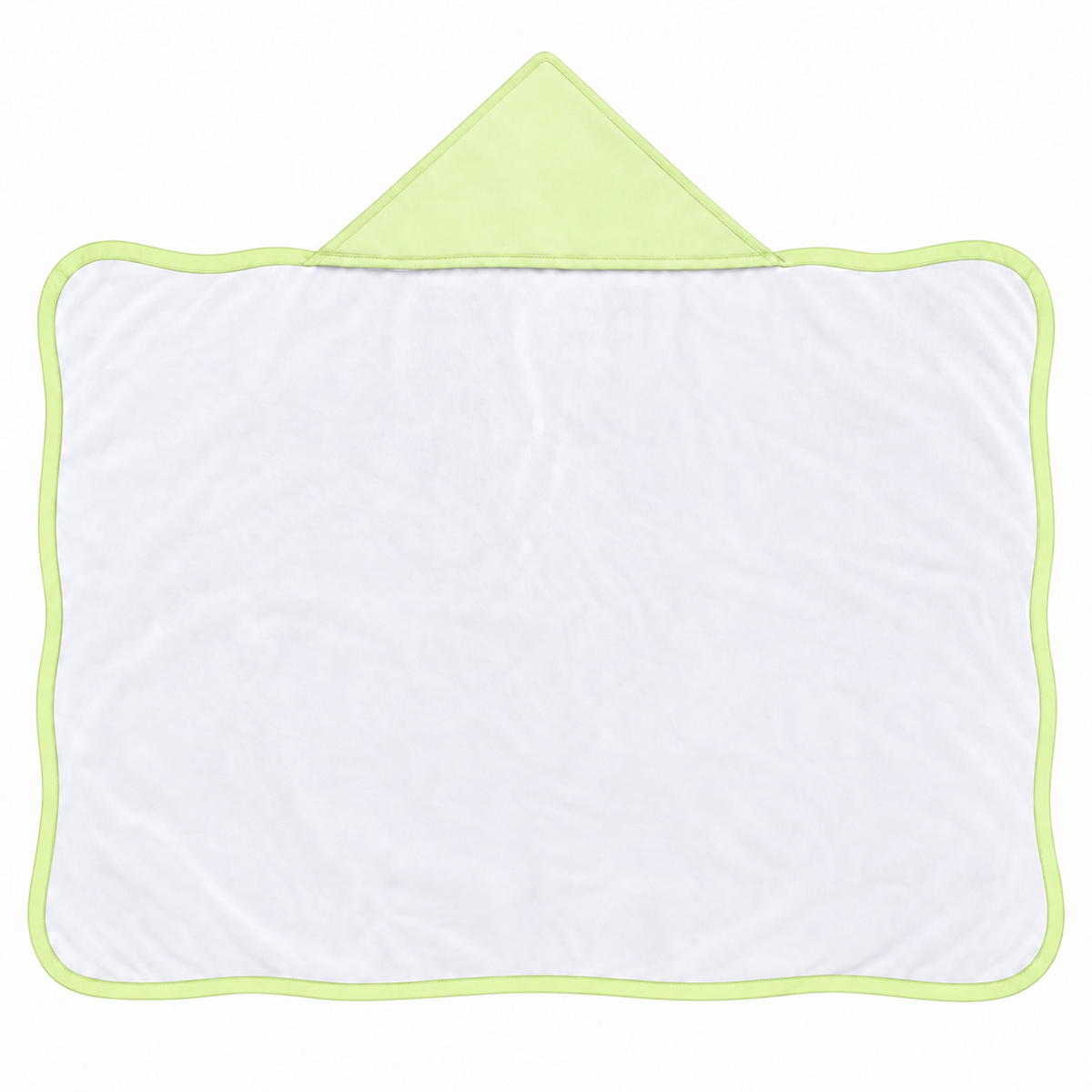 Toalha de Banho com Capuz Forrada Plush Atoalhado Premium 1M x 70cm Verde Claro