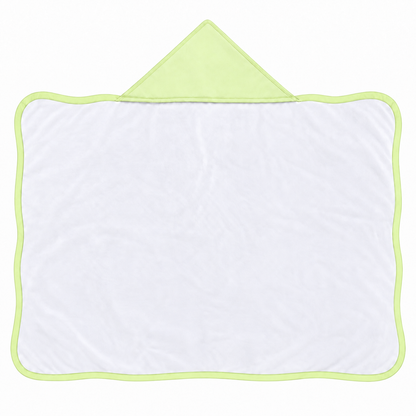 Toalha de Banho com Capuz Forrada Plush Atoalhado Premium 1M x 70cm Verde Claro