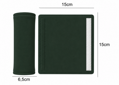 Kit para Bebê Conforto 4 Peças Dupla Face com Capota Tenda Verde Escuro
