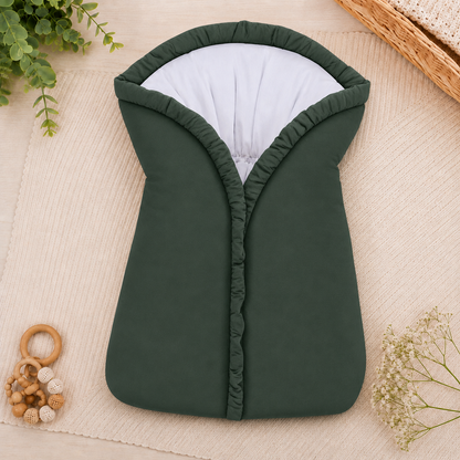 Saco Manta Porta Bebê Verde Escuro