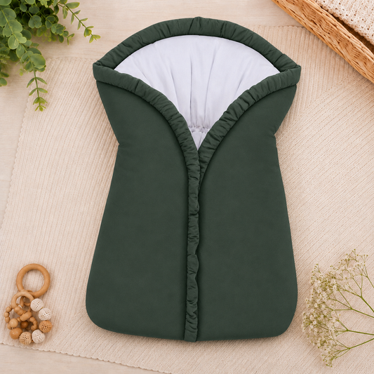Saco Manta Porta Bebê Verde Escuro