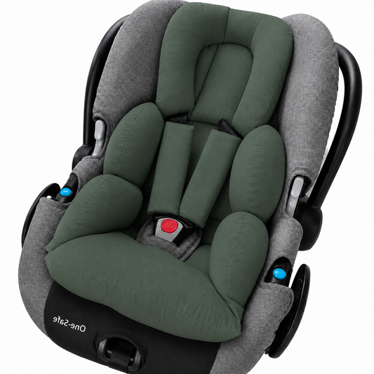 Colchonete para Bebê Conforto Dupla Face Verde Escuro