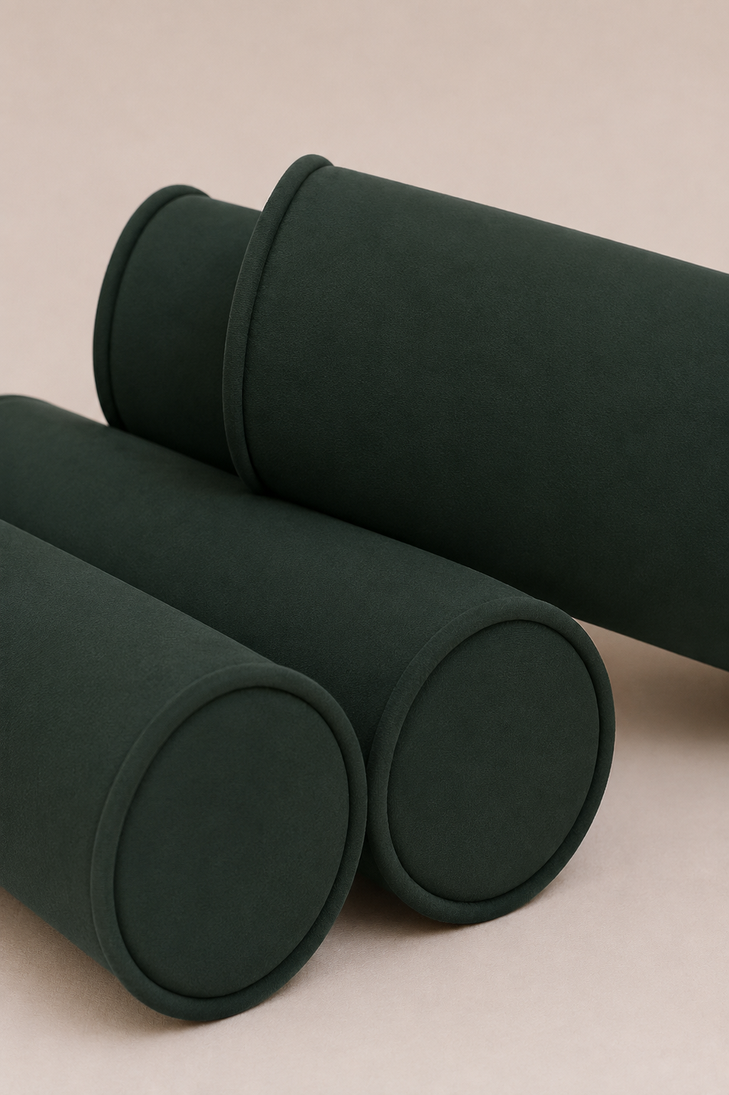 Kit Rolinhos 4 Peças para Cama Casal Verde Escuro