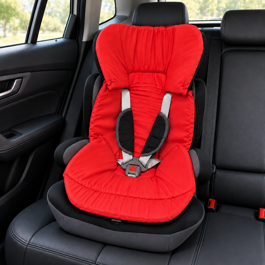 Capa Colchonete para Cadeira de Carro Dupla Face Vermelho