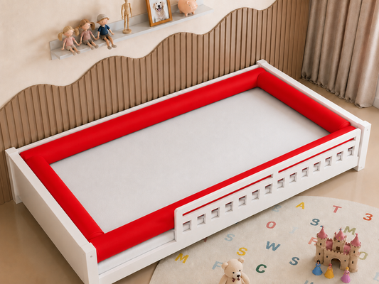 Kit Rolinhos 4 Peças para Cama Casal Vermelho