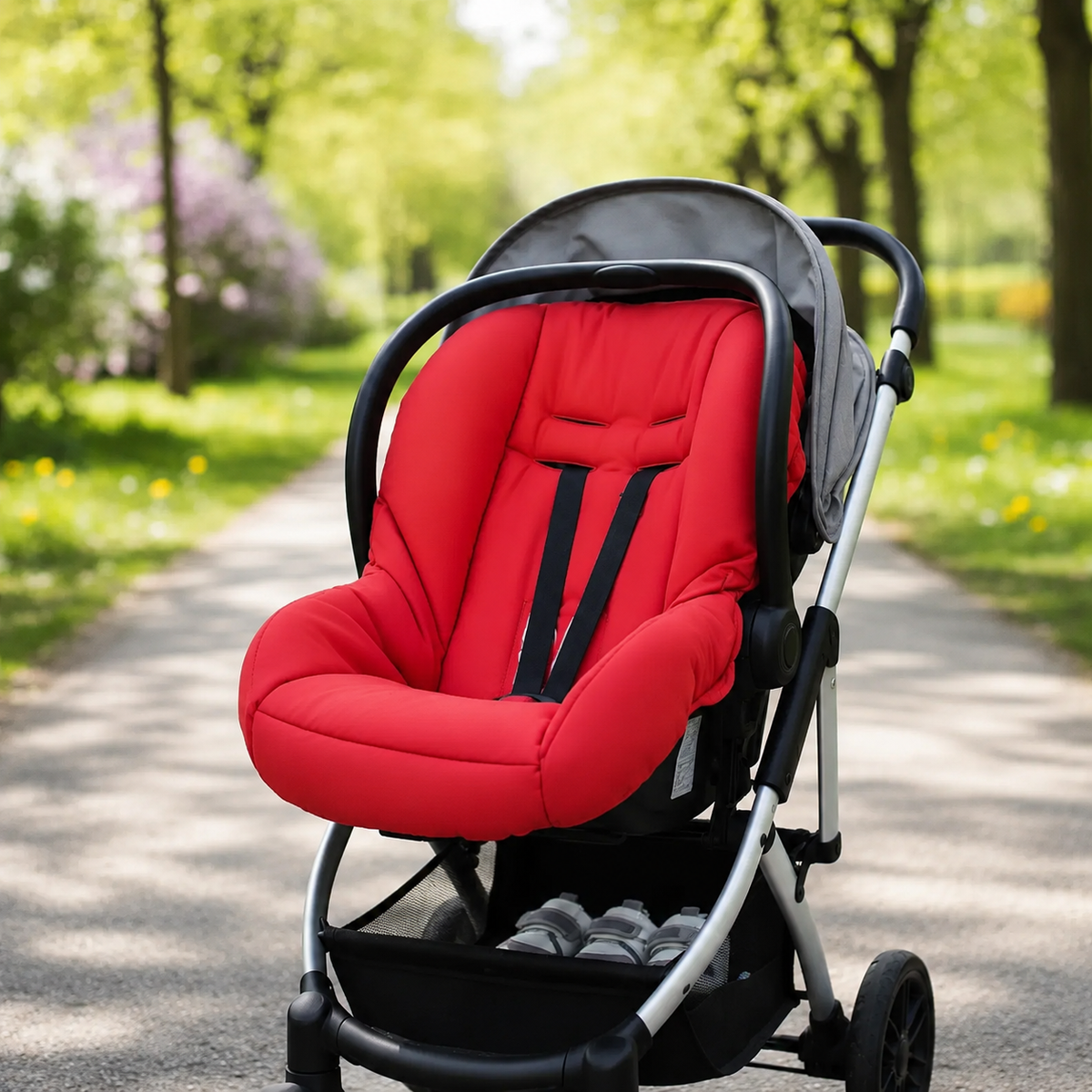 Capa para Bebê Conforto Universal Vermelho