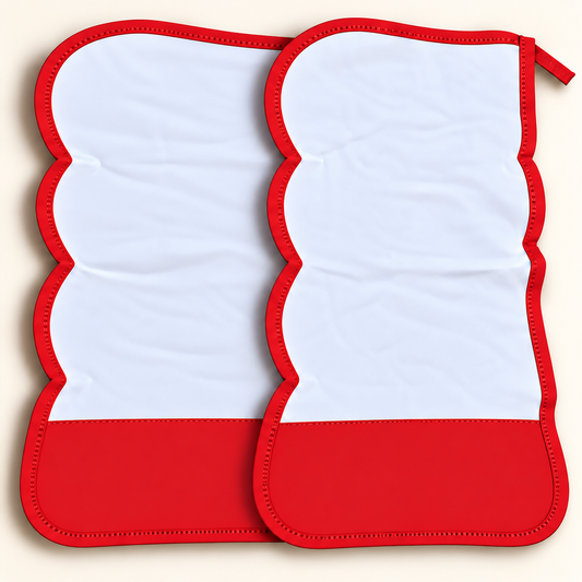 Toalha de Ombro Malha Dupla Penteada Vermelho