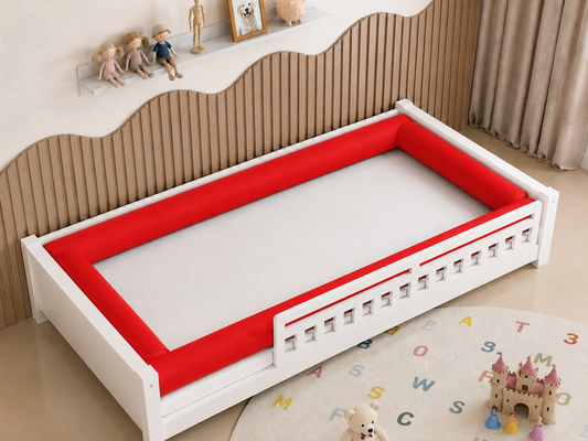 Kit Rolinhos 4 Peças para Cama Solteiro Vermelho