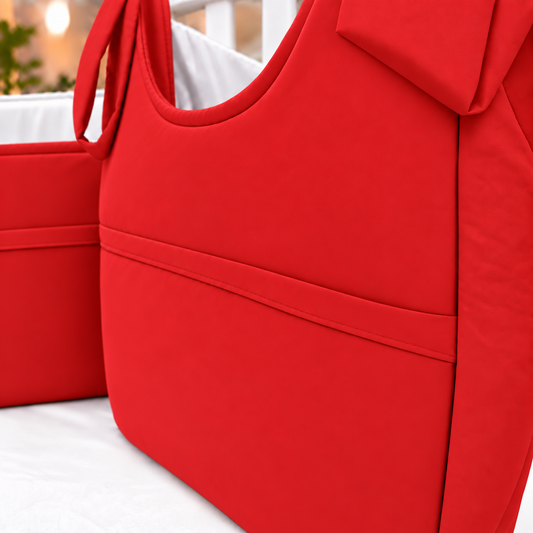 Porta Fraldas ou Porta Treco de Varal Vermelho