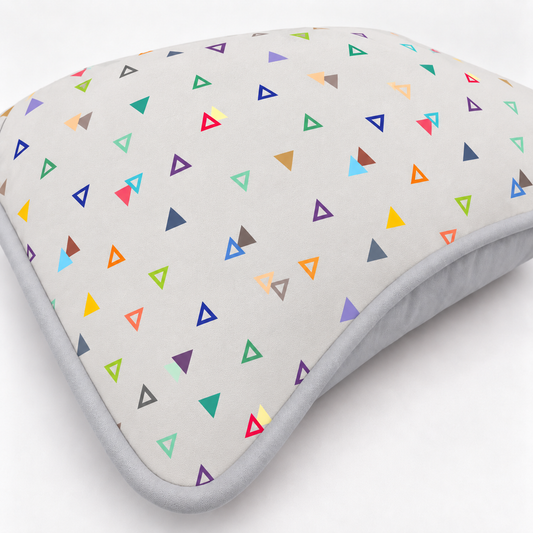 Almofada Decorativa 30cm x 30cm Vitória Cinza c/ Cinza