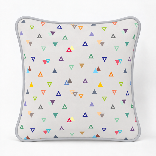Almofada Decorativa 30cm x 30cm Vitória Cinza c/ Cinza