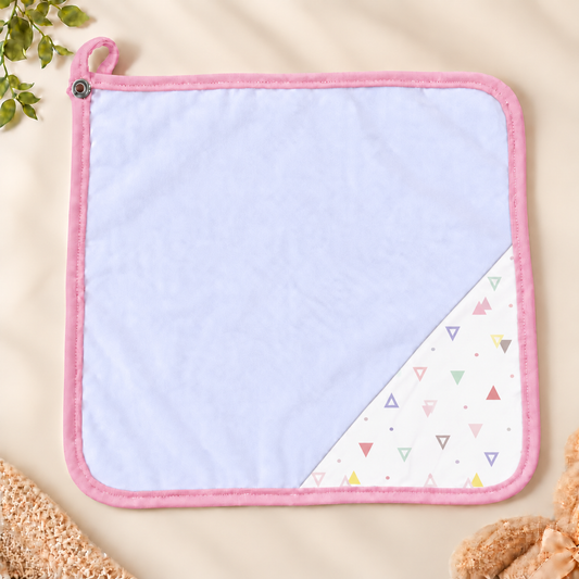 Toalha de Boca Malha Dupla Penteada Premium Vitória Rosa | Kit com 3 Unidades