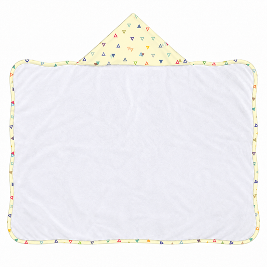 Toalha de Banho com Capuz Forrada Plush Atoalhado Premium 1M x 70cm Vitória Amarelo
