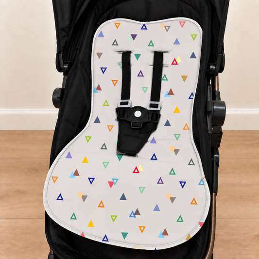 Capa para Carrinho de Bebê Universal Vitória Cinza c/ Azul Marinho
