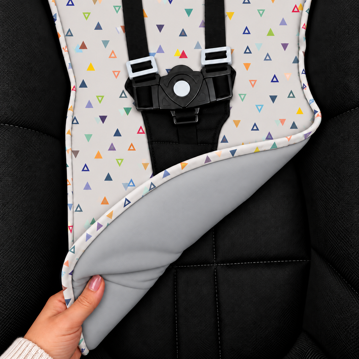 Capa para Carrinho de Bebê Universal Vitória Cinza c/ Cinza