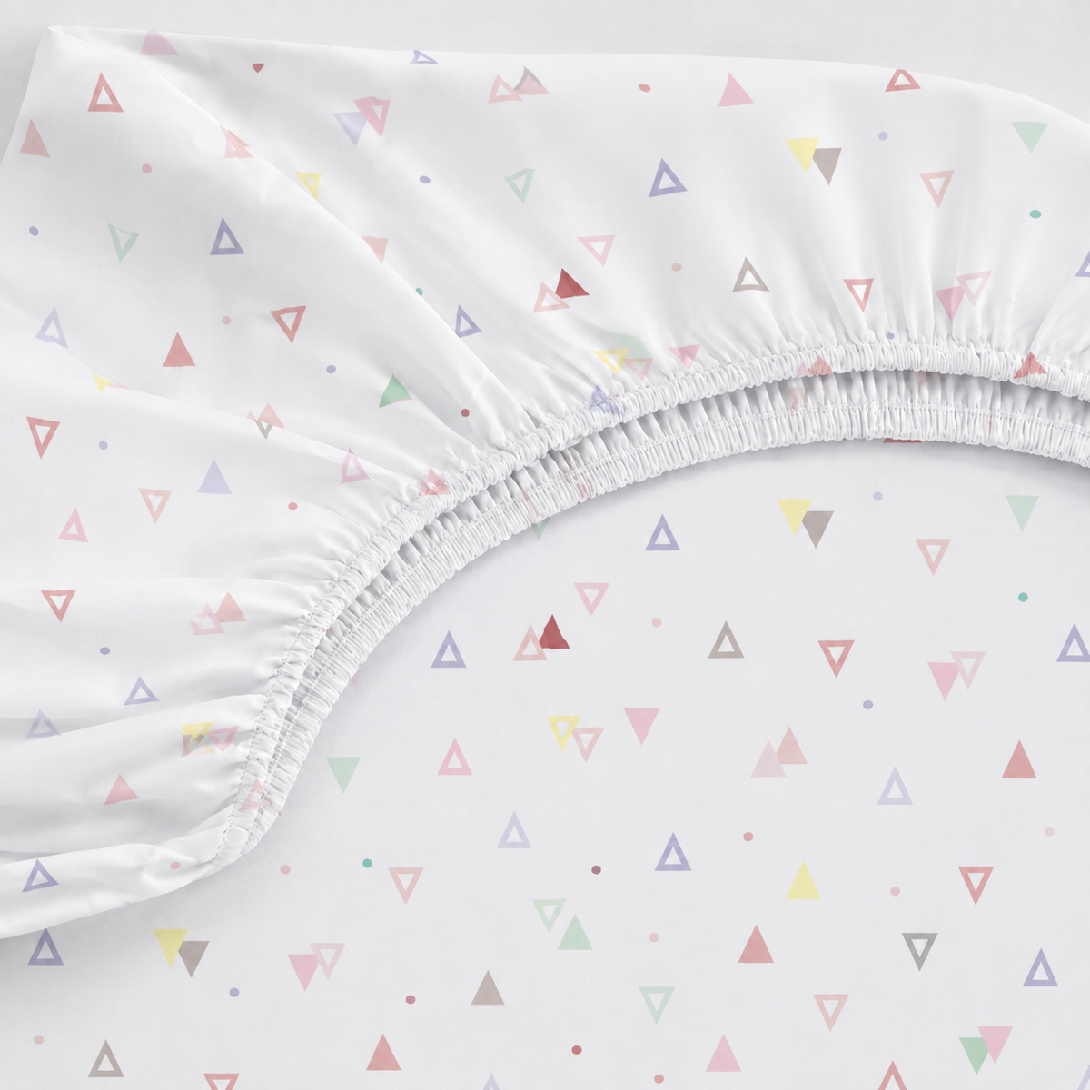 Lençol Estampado para Mini Berço 100% Algodão Vitória Rosa