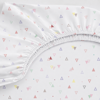Lençol Estampado para Mini Berço 100% Algodão Vitória Rosa