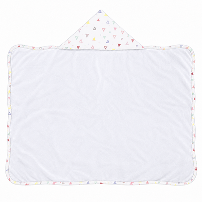 Toalha de Banho com Capuz Forrada Plush Atoalhado Premium 1M x 70cm Vitória Rosa