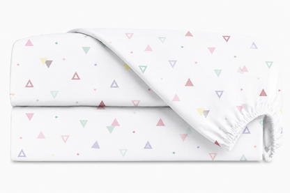Lençol Estampado para Mini Berço 100% Algodão Vitória Rosa