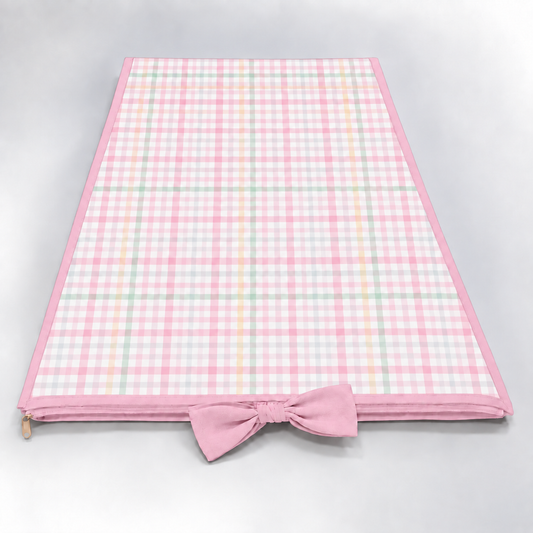 Trocador de Cômoda 70x45x3cm Xadrez Rosa