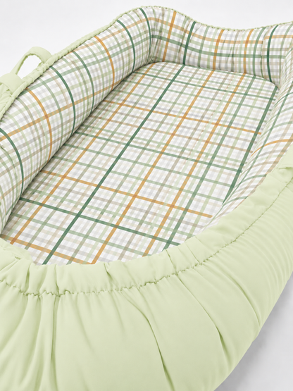 Ninho Redutor Dupla Face Premium Xadrez Verde Verso Verde